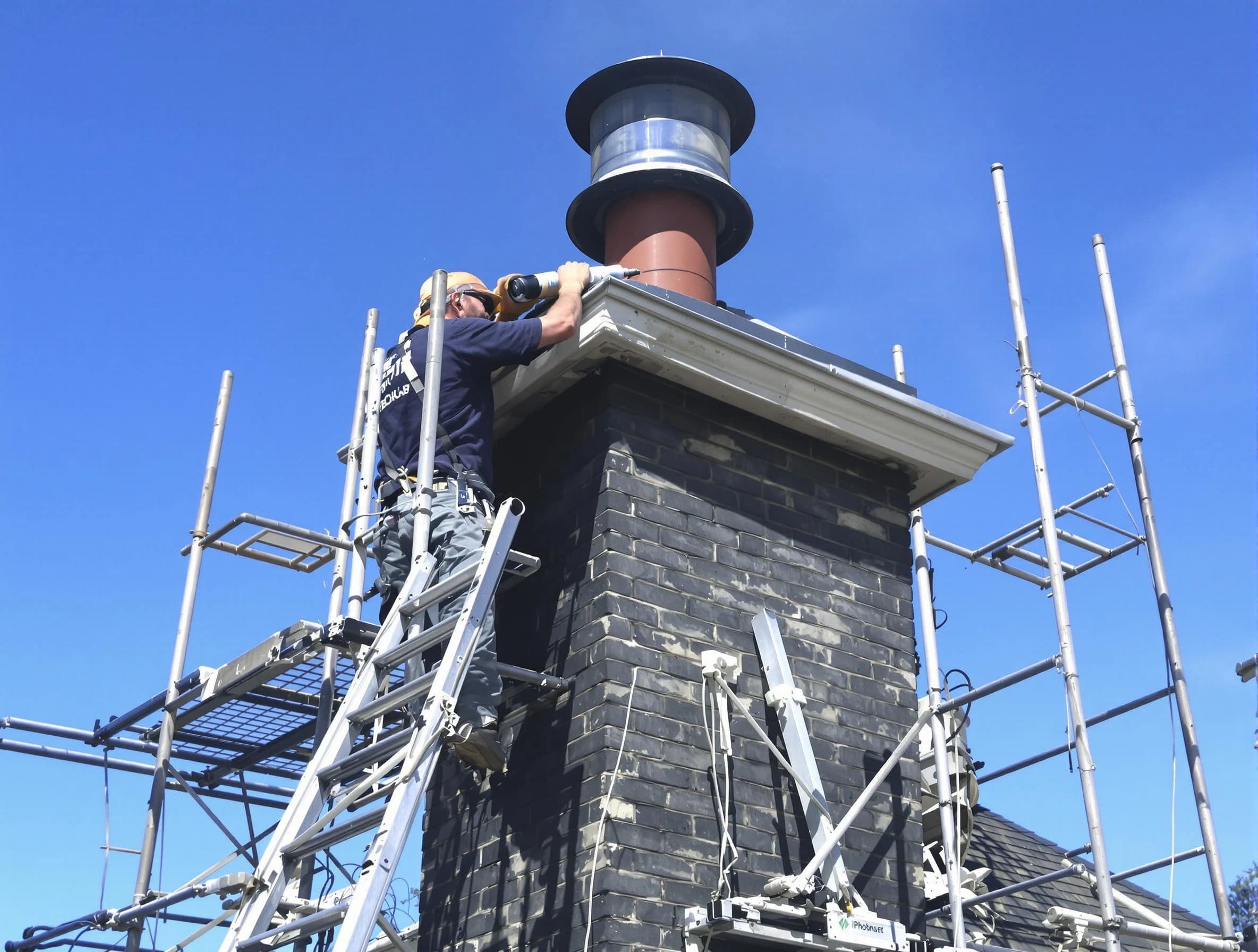 Sturdy chimney crown finished by North Valley Chimney Sweep in North Valley, NM