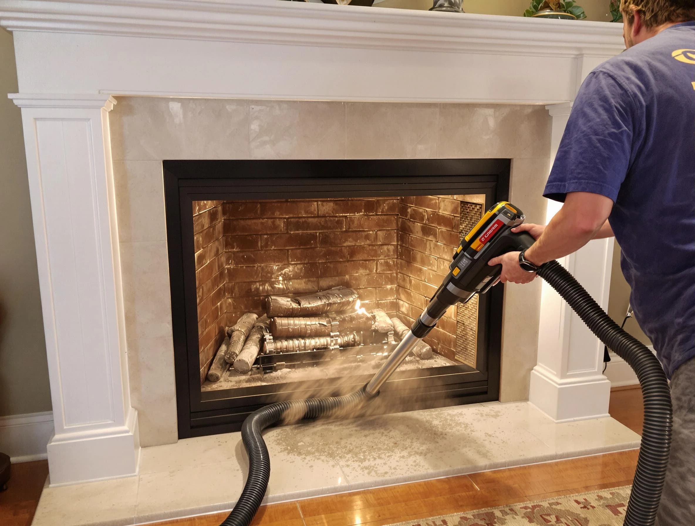 Fireplace cleaning performed by North Valley Chimney Sweep in North Valley, NM