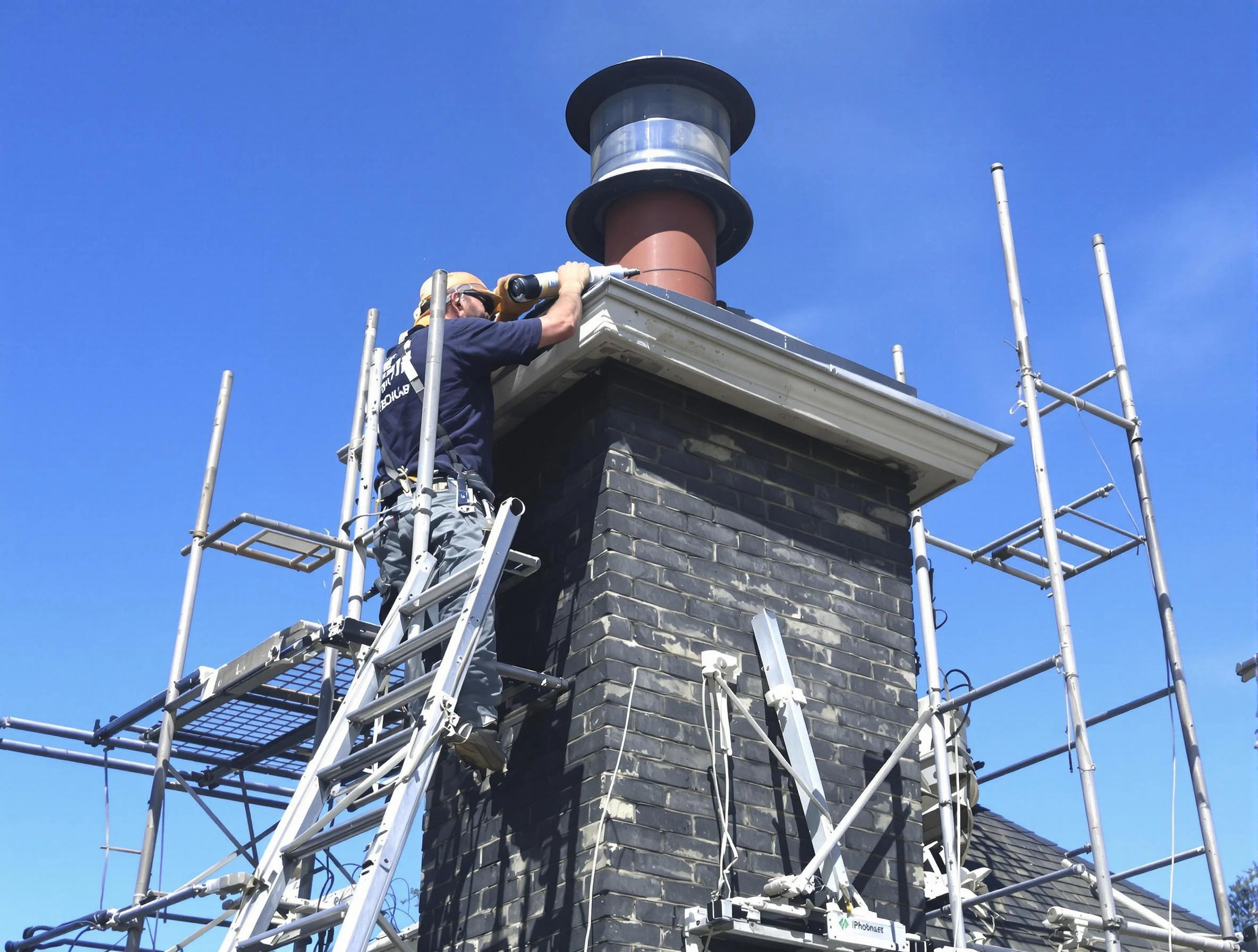 Sturdy chimney crown finished by North Valley Chimney Sweep in North Valley, NM