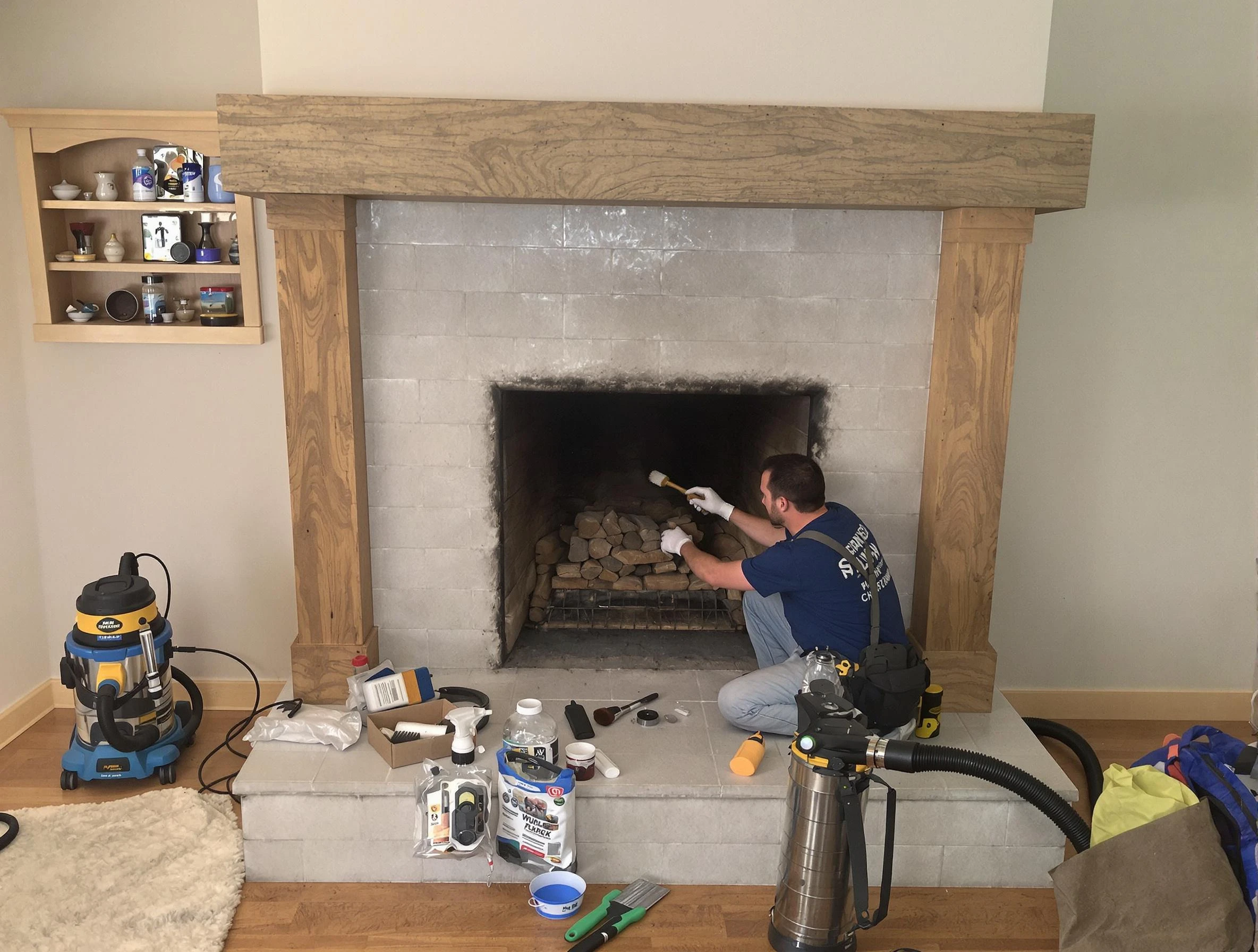 Detailed creosote removal process by North Valley Chimney Sweep in North Valley, NM